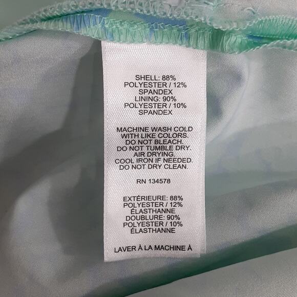 Vineyard Vines Printed Athletic Skort Aqua Sea Foam Green Womens 2 Pickleball - Picture 9 of 14